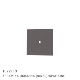KERAMIKA UKRASNA (80X80)*SIVA*KING